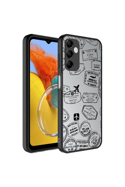 teknocep store powered by حافظة Galaxy M14 ذات نمط مرآة لامعة مع حماية للكامي...