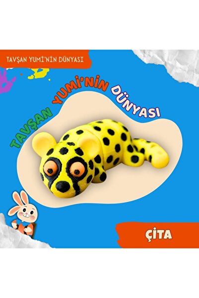 Hareketli Çita Oyuncak - Anahtarlık