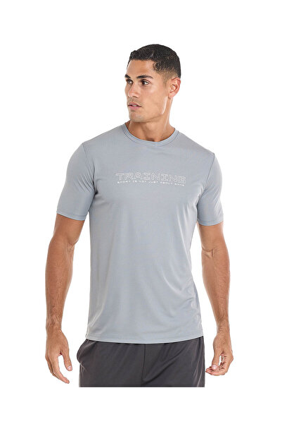 R&B تي شيرت رمادي مقاس S-XXL