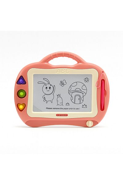 Generic Magnetic LCD Drawing Board for Kids – Doodle Pad with Stylus & Stamps – Mess-Free Travel Toy