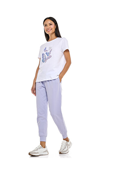 R&B Light Purple WB KNIT TRACK BOTTOM 8-18