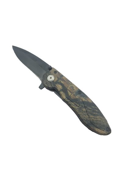 dalimag Manual Opening Pocket Knife, Tree Design, Belt Clip, 20 cm,