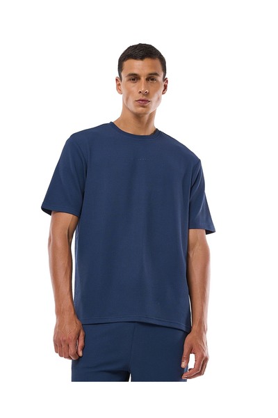 R&B تي شيرت أزرق داكن - مقاس S-XXL