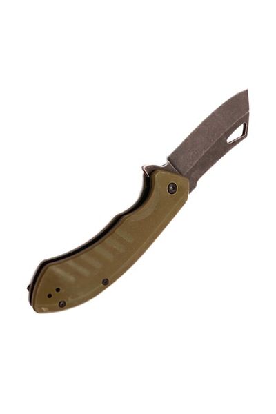 dalimag Manual Opening Pocket Knife, 20 cm, Belt Attachment System, Green