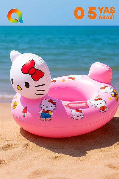 Silmaril Babyboat Inflatable Kitty Figure Mascot for Children (Baby) Can Raft for Ages 0-5