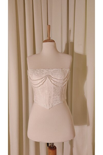 Glorvia incili dantelli korse