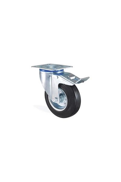 PRATİKOBA Service Caster with Rotating Brake 125 mm