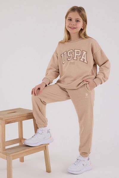 U.S. Polo Assn. Комплект от 2 части за момичета с лиценз