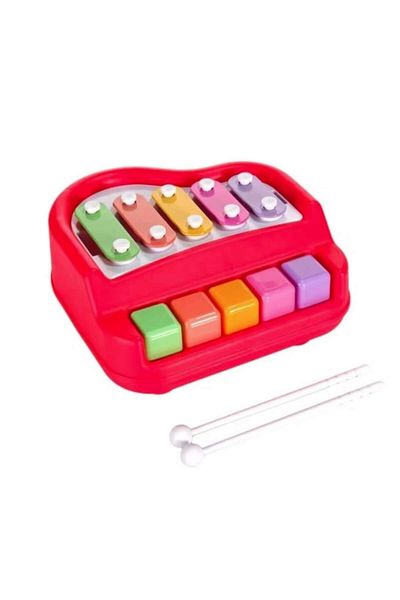 dalimag Xylofon Interactive Toy for Children, Piano, Sounds, 2 Sticks, 18 x 20 x 8 cm, Multicolor