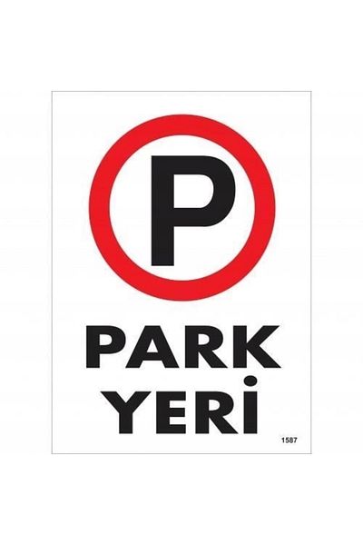 PRATİKOBA Parking Warning Sign 25x35 CODE:1587