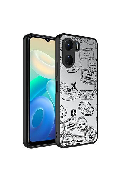 teknocep store powered by حافظة Vivo Y16 ذات نمط مرآة لامعة مع حماية للكاميرا...