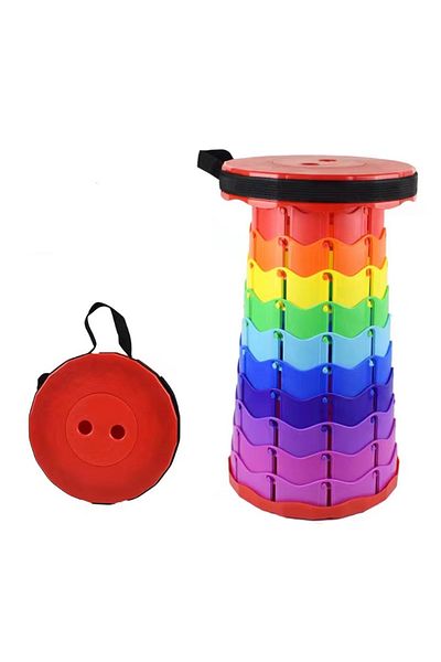 OEM Folding stool, For camping, 45cm, 150Kg, Multicolor