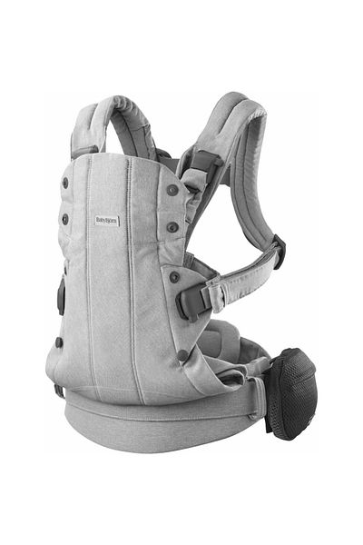 BabyBjörn BabyBjorn Harmony multi-position baby carrier, melange fabric, Light Grey