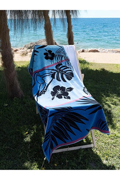 Baveno Velvet Tropical Patterned 90X180 cm Outlet Beach Towel