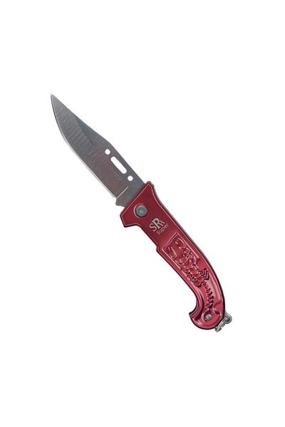 dalimag Briceag de buzunar, model scorpion, rosu, 16 cm