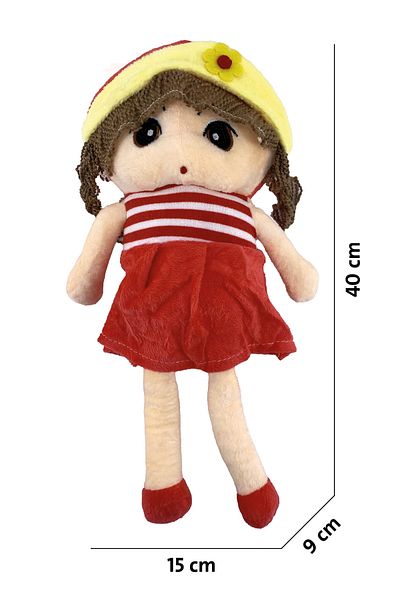 rexa Plush Girl Doll – Lovely Soft Toy for Girls – 40 x 9 x 15 cm