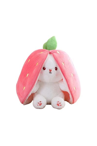 MOAWAVE Strawberry Bunny Plush Toy, Soft and Cuddly, Size 20 cm, orange MOAWAVE™