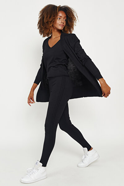 Hopoi Kadın Dar Paça Triko Pantolon