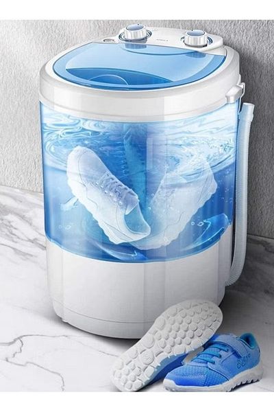 Primo Plus Mini Shoe Washing Machine, 4.5 kg Capacity, 2-in-1 for Clothes and Shoes, Bionic Wave Wheel,PR607