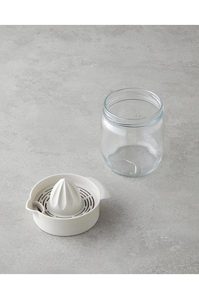 English Home Zoe Glass Lemon Squeezer 425 ml Cream