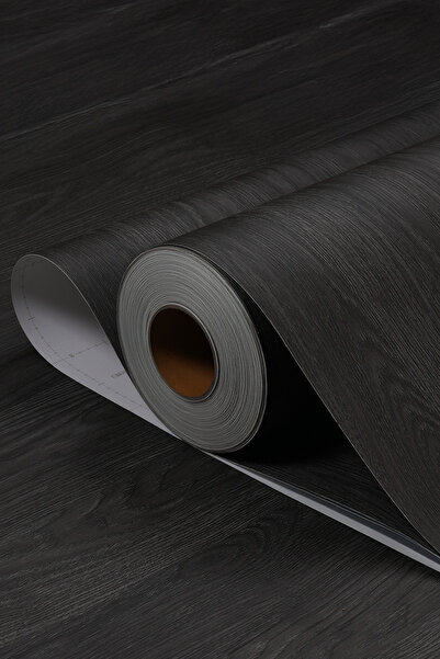 HOMECC İNTERİOR Anthracite Wood Adhesive Veneer Foil 120 cm – for Furniture, Wall, Door, Kitchen – Pw703 - Pw703
