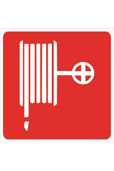 TELLGRAF Fire Hose Written Label (10X10 cm 10 Pcs)