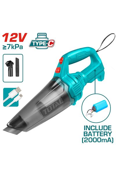 TOTAL Total TVLI2026 12v Type-C battery vacuum cleaner