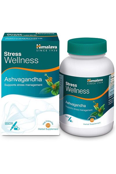 Himalaya Herbals Ashvagandha Relieves Stress And Boosts Energy, 120 Tablets