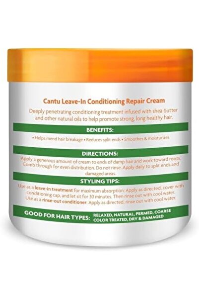 Cantu Shea Butter Leave-In Conditioner Repair Cream 16 Ounce (473ml) (2 Pack)