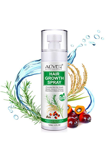 ALİVER Spray pentru creșterea rapidă a părului cu frunze de dafin, rozmarin, ...