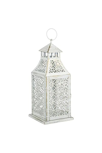 CXN Felinar metalic decorativ suspendat cu design perforat 12,5x12,5x31cm