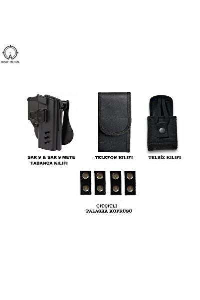 a+ aksoy tactical Sar9 & Sar9 Mete Polimer Taktik Kılıflı Mini Set