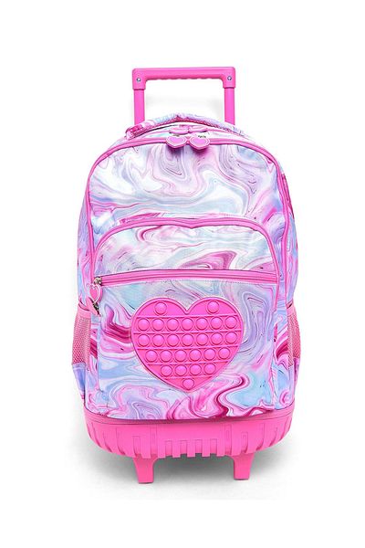 R&B Pink Girls Trolley Bag