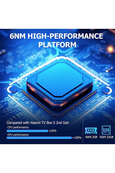 Xiaomi جهاز تلفزيون S الجيل الثالث 4K UHD مشغل بث الوسائط PFJ4179UK - أسود