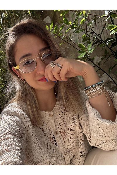 My Joyas Design Premium Cara Model Yellow Glasses