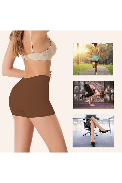 MİSTİRİK Carigna Model Lifting and Firming Laser Cutting No Trace Lifting Boxer Brown Color
