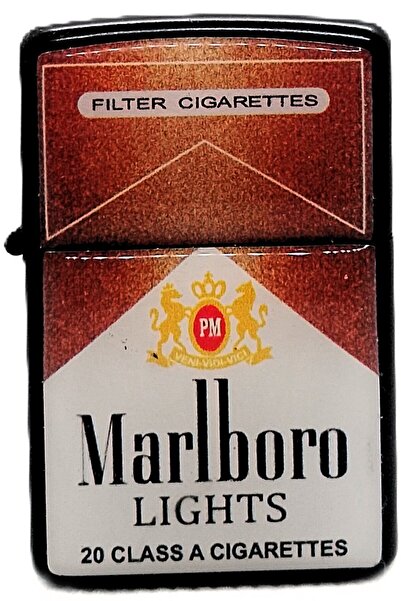 ATA TANITIM Ata Tanıtım yüksek kaliteli benzinli klasik çakmak. "MARLBORO LIG...