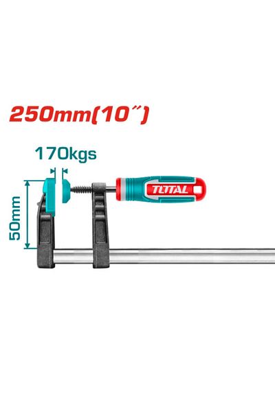 TOTAL Total 250mm Rubber Hand Clamp THT1320503