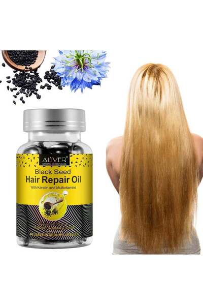 ALİVER Professional Capsules Treatment for Damaged Hair with Negrilica Oil, Keratin, Multivitamins, 40 pcs