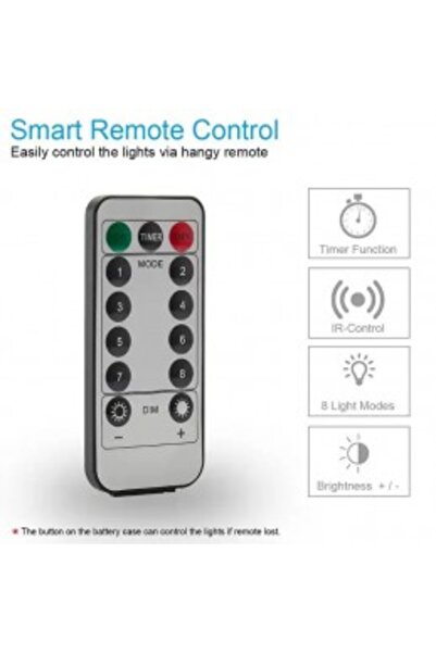OEM LED Light String on Copper Cable, 8 Lighting Modes, 20m