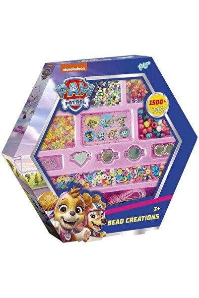 Totum Set DIY creativ, cu mărgele, creații colorate și brățări cool, Patrula ...