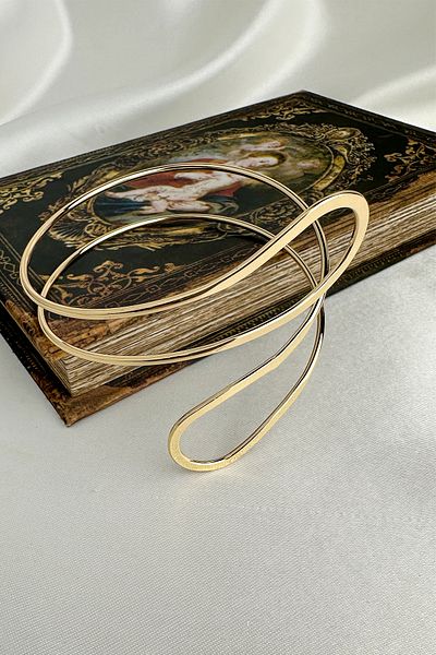 Modex Gold Color Oval Curved Original Design Adjustable Handle Accessory (Diameter: 9cm)