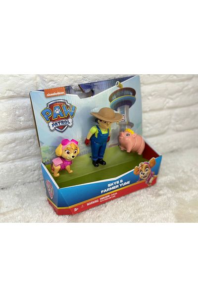 PAW PATROL Puppy Hero Figure Set Skey and Farmer Yumi