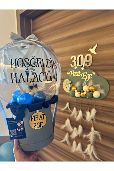 Baloonwonders Hediyelik balon kutusu Hoş geldin bebek