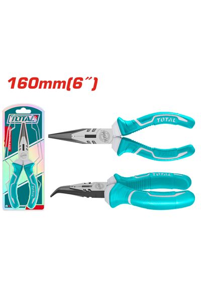 TOTAL Total Tht1466p 6" Curved Nose Rubber Hand Pliers