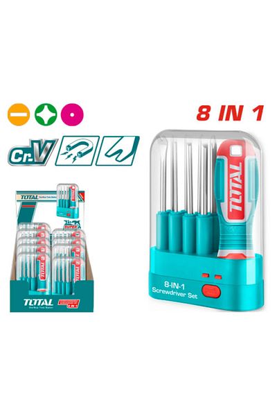TOTAL Total 9-piece screwdriver set Tht250906