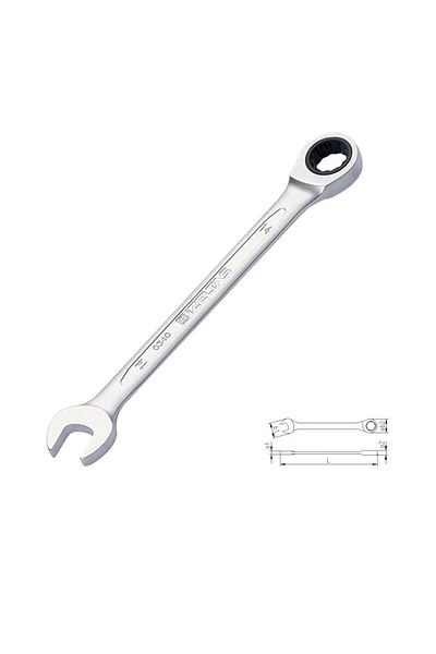 PRATİKOBA İzeltaş 0340 Ratchet Combined Wrench 14 mm