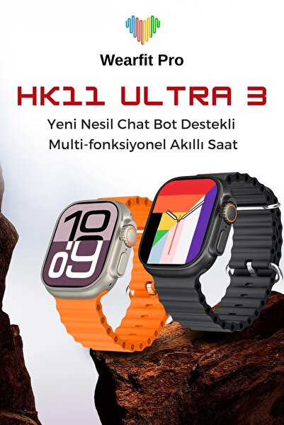 Wearfitpro HK11 Ultra3 Yeni Nesil Chat Bot Destekli Yeni Özelliklere Sahip 49...
