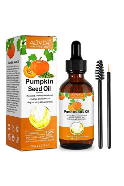 ALİVER Премиум масло от тиквени семки 100%, против косопад, антиоксидантно де...