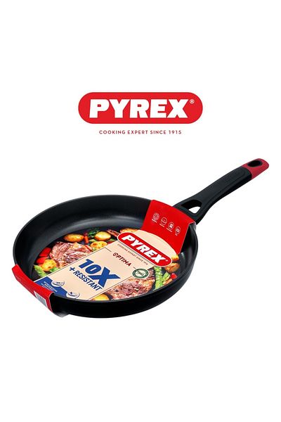 Pyrex Optima+ Frying Pan 28cm – PFAS-Free Non-Stick Pan – Suitable for All Stovetops